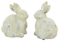 Deko Hase aus Zement, creme/weiß ca. 18x12x20 cm