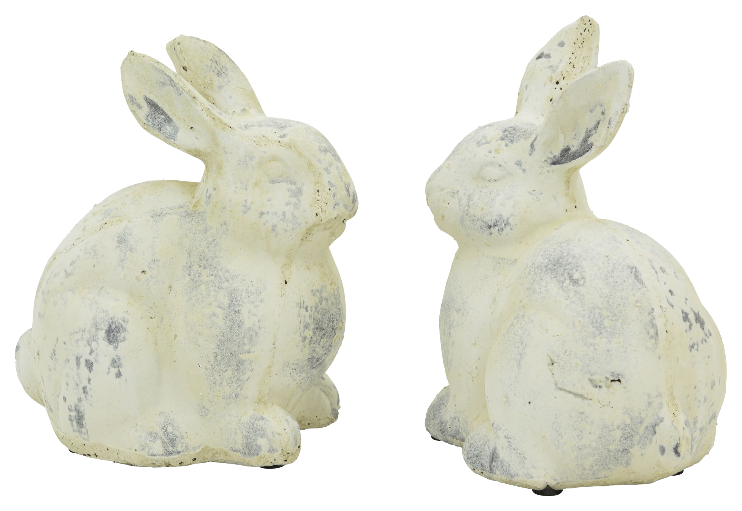 Deko Hase aus Zement, creme/weiß ca. 18x12x20 cm
