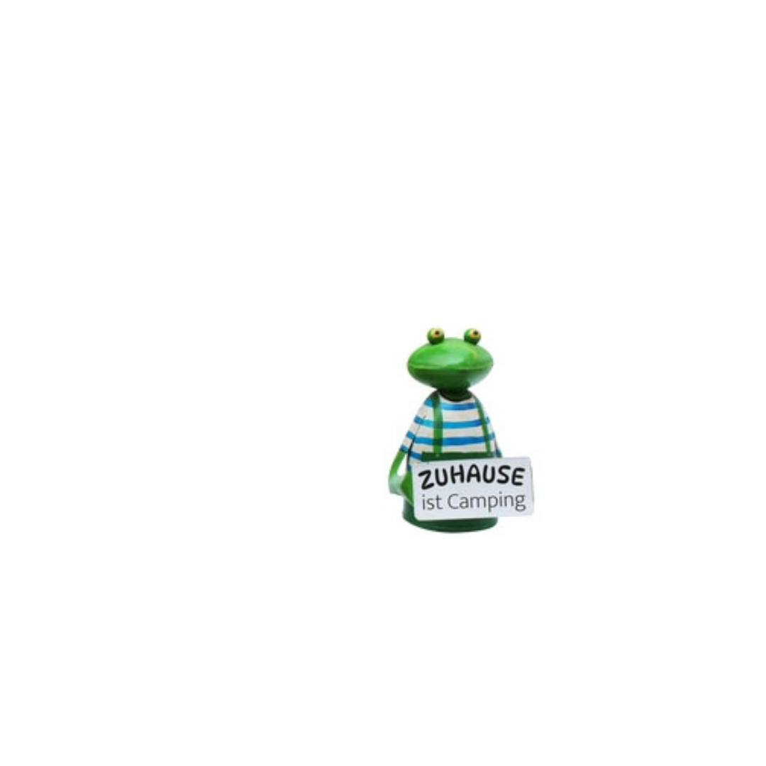 Zaunhocker Camping Frosch aus Metall ca. 26 cm zur Wahl  6 Varianten