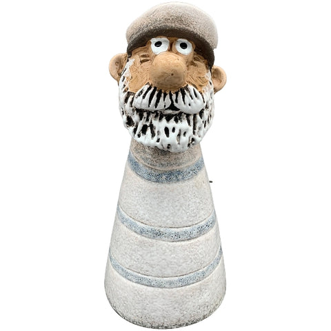 Maritime Zaunhocker aus Keramik – Leuchtturm, Ente, Seemann oder Möwe