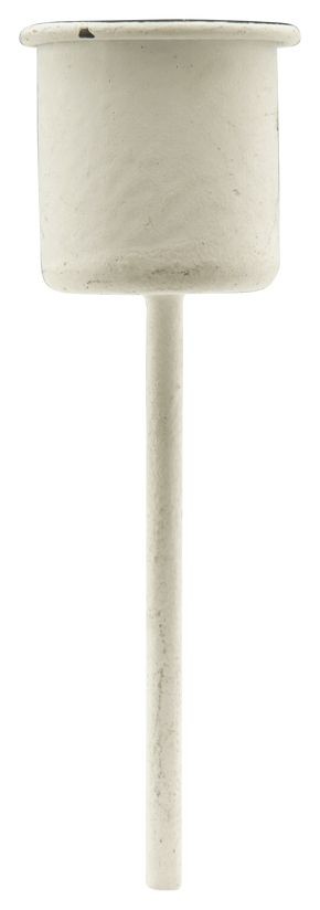 XMAS Kerzenhalter Claire Blanc, weiß, Metall ca. 2,5x2,5x10,5 cm