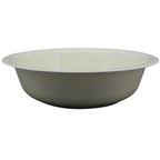 Dekoschale Creme aus Metall – Wasserschale für Garten, Brunnen & Deko, 40 cm