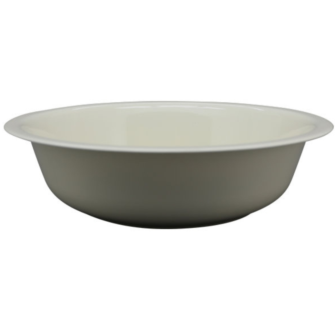 Dekoschale Creme aus Metall – Wasserschale für Garten, Brunnen & Deko, 40 cm