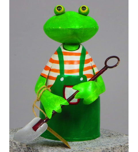 6-er SET Zaunhocker Frosch aus Metall ca. 20 cm hoch