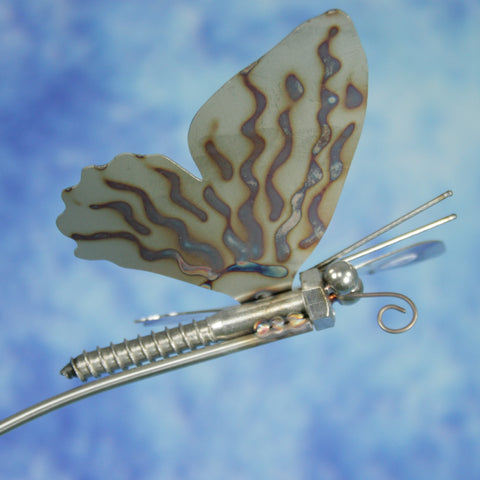 Gartenstecker Schmetterling ca. 150 cm Länge am Schwingstab aus Edelstahl