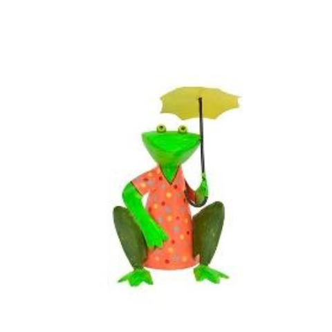 Zaunhocker Frosch aus Metall ca. 20 cm zur Wahl 3 Motive