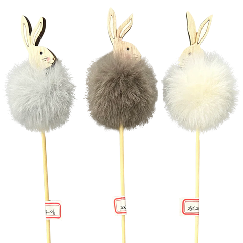 Oster Hasen-Stecker 3er-Set ca. 6 × 4 × 36 cm  Osterdeko & Frühling