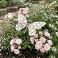 Gartenstecker Schmetterling aus Edelstahl 75 cm