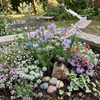 Gartenstecker Libelle aus Edelstahl 75 cm Gartendeko
