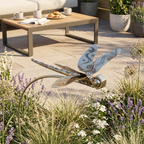 Gartenstecker Libelle Edelstahl – schwingend & wetterfest, 150 cm