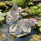 Gartenstecker Schmetterling Edelstahl schwingend & wetterfest, 150 cm