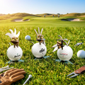 Golf Birdie Set Edelstahl – 3er Set 8,5 cm, Geschenk für Golfspieler