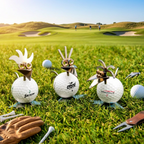 Golf Birdie Set Edelstahl – 3er Set 8,5 cm, Geschenk für Golfspieler