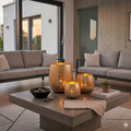 Windlicht Set Aurum 3er silber aus Metall –  für Garten & Zuhause