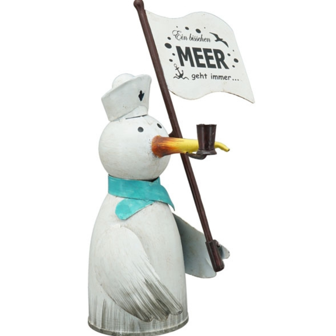 Zaunhocker Möwe Maritime Metall Deko ca. 20 cm zur Wahl