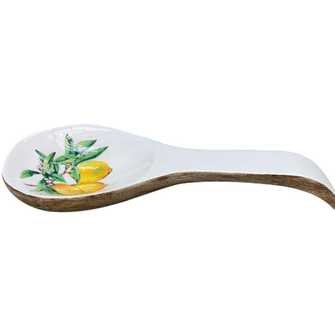 Servierlöffel  Zitrone aus Holz , Sommertrend Küchenaccessoire,  ca. 27x9x4 cm