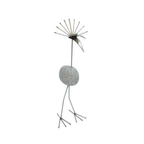 Steinvogel aus Granit und Edelstahl ca. 65 cm – Design Gartendeko