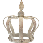 Deko Krone Metall Vintage – Gartendeko Landhaus Shabby Chic ca. 30 cm