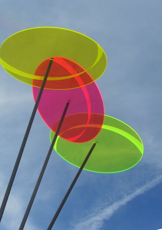Sonnenfänger Ellipse 22 x 15 cm – Leuchtstark in Gelb, Rot oder Grün