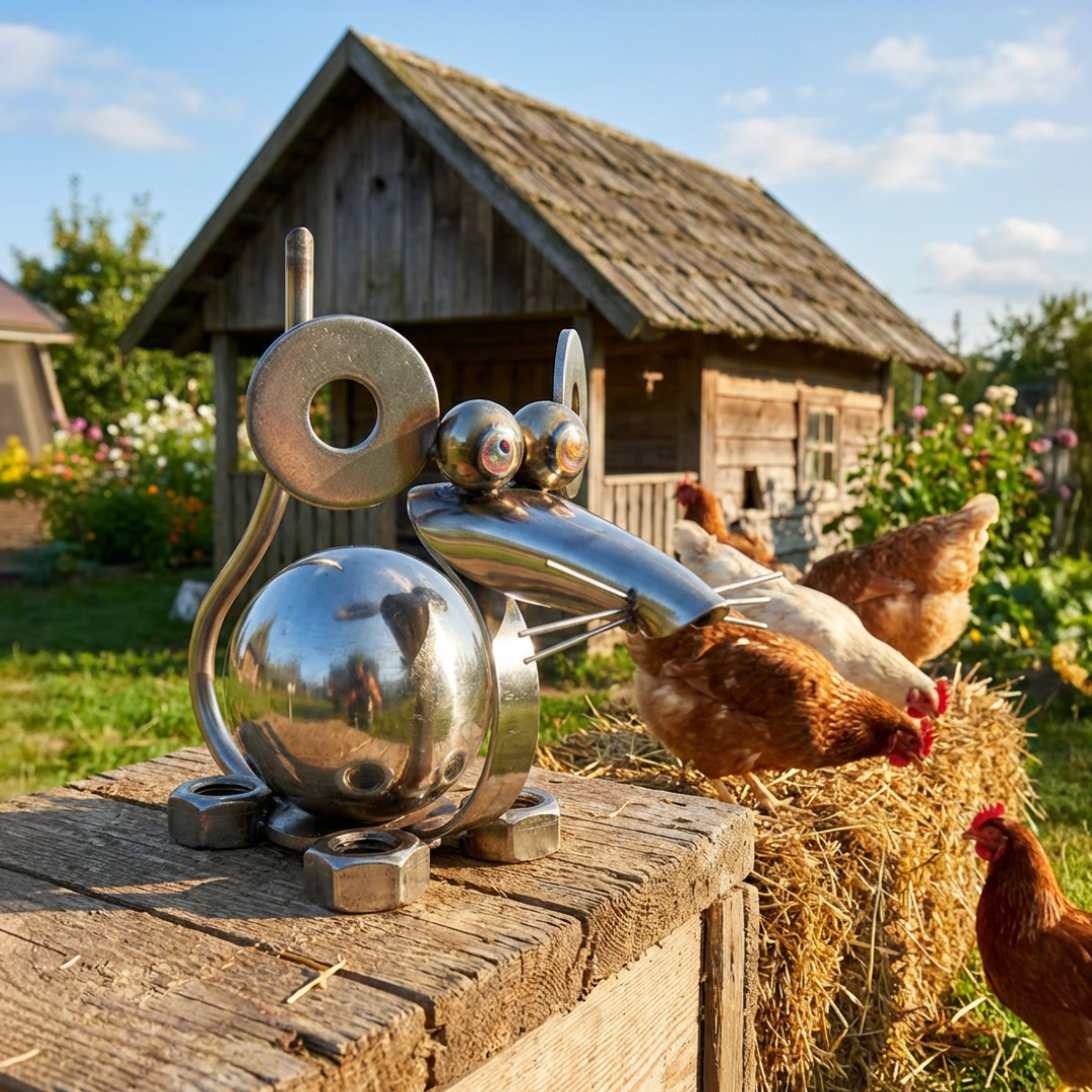 Deko Maus Edelstahl  Kugelmaus, wetterfest, tolle Geschenkidee