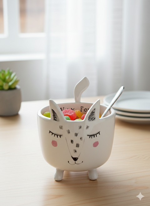 Keramik Schale Fuchs ca. 11 cm