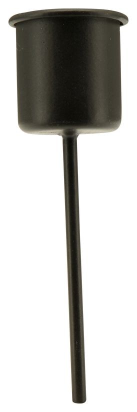 XMAS Kerzenhalter Sobre, schwarz, Metall ca. 2,5x2,5x10,5 cm