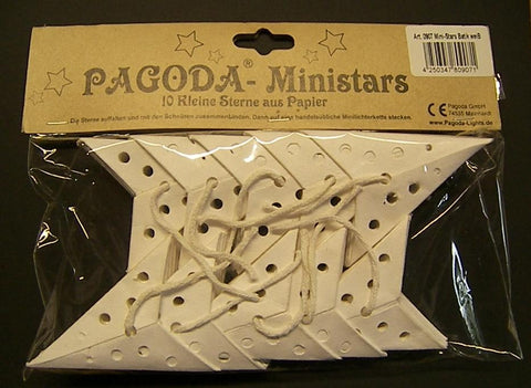 Leuchtsterne Set Batik 10 Stück Farbe  je ca. 15 cm zur Wahl