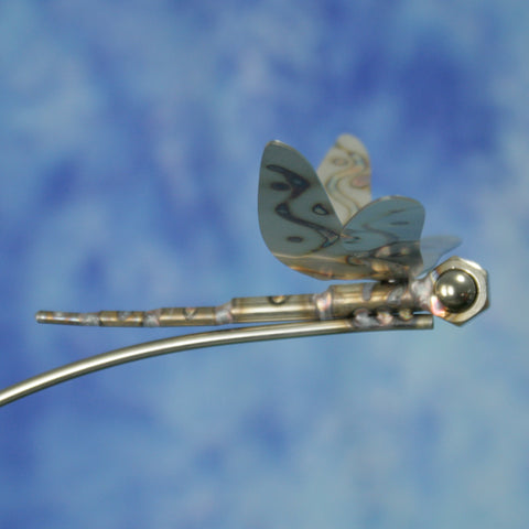 Gartenstecker Libelle aus Edelstahl ca.150cm