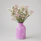 Glasvase bauchig pink zur Wahl ca. 25cm oder 17cm