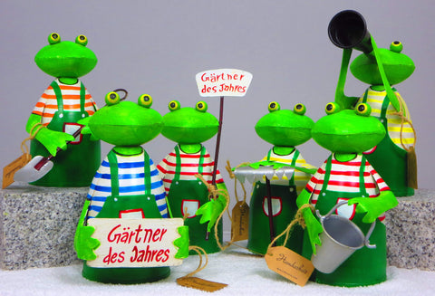 Zaunhocker Frosch aus Metall ca. 21 cm zur Wahl 6 Motive