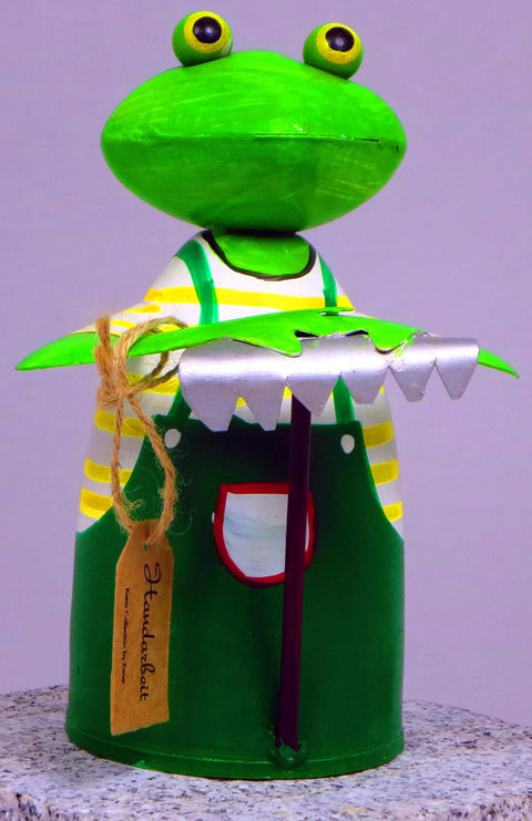 Zaunhocker Frosch aus Metall ca. 21 cm zur Wahl 6 Motive