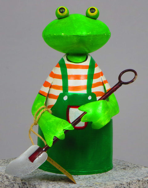 Zaunhocker Frosch aus Metall ca. 21 cm zur Wahl 6 Motive