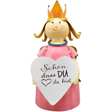 Zaunhocker Schutzengel mit Spruch – Metall 21 cm zur Wahl 4 Sprüche