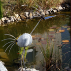 Wasserspeier aus Granit & Edelstahl 100 cm Handarbeit