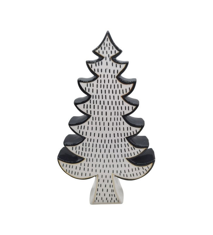 Baum aus Keramik XMAS XOXO, ca. 18,3x5,5x32 cm