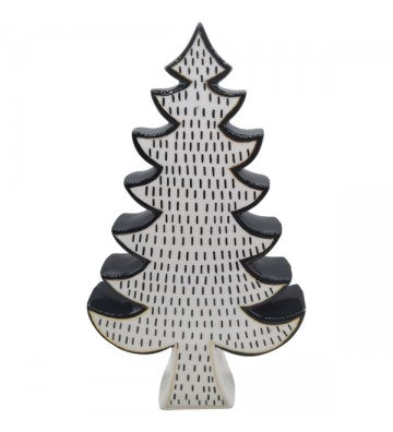 Baum aus Keramik XMAS XOXO, ca. 18,3x5,5x32 cm