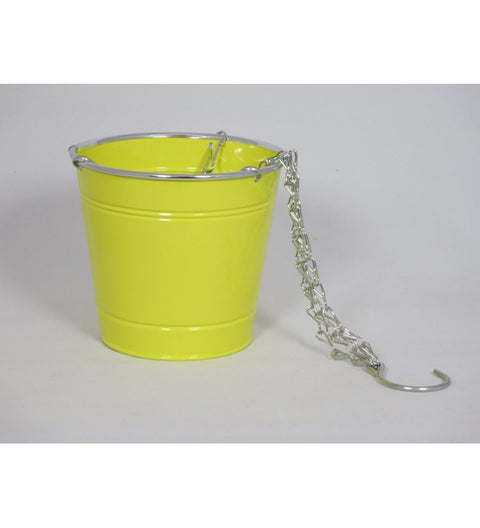 Blumenhänger gelb aus Metall Gesamtlänge ca. 37cm