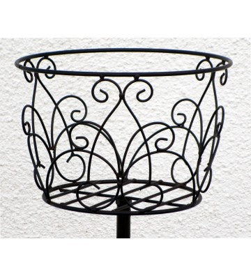 Blumensteckkorb ca. 110cm hoch aus Eisen dunkelrostfarben