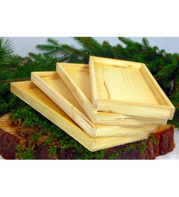 Tablett zum Dekorieren aus Holz ca. 34cm x 15cm unbehandelt