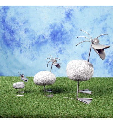 Ente ca. 32cm hoch aus Granit und Edelstahl Original Gebrüder Lomprich