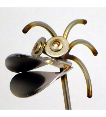 Ente ca. 32cm hoch aus Granit und Edelstahl Original Gebrüder Lomprich