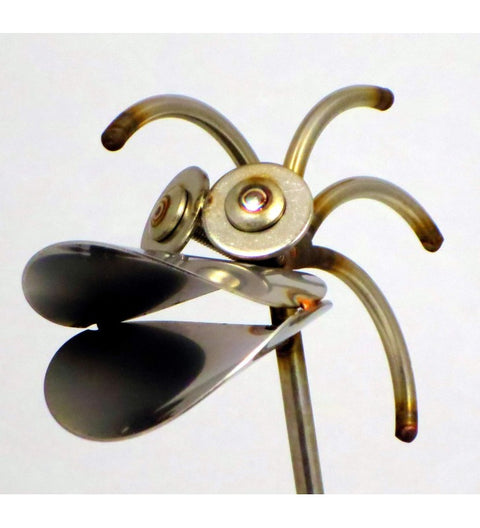 Ente ca. 32cm hoch aus Granit und Edelstahl Original Gebrüder Lomprich