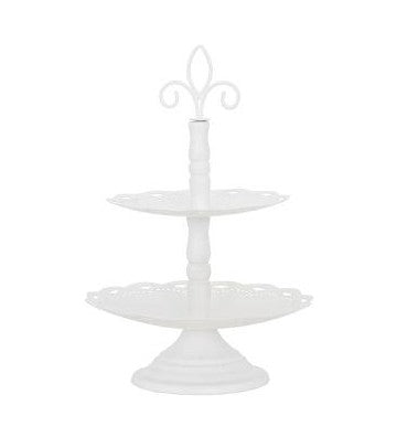 Etagere Clair Blanc aus Metall ca. 27 cm hoch