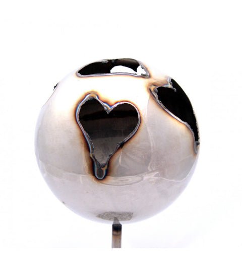 Feuerkugel ⌀ 18 cm aus Edelstahl zur Wahl 4 verschiedene Motive