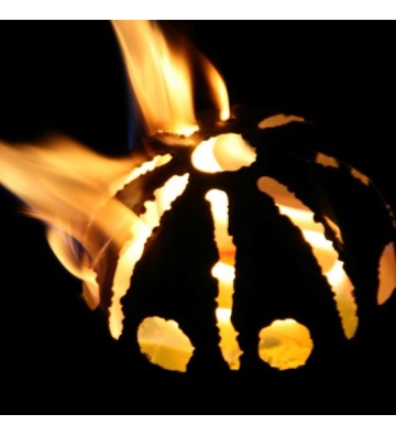 Feuerkugel ⌀ 18 cm aus Edelstahl zur Wahl 4 verschiedene Motive