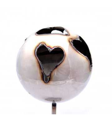 Feuerkugel ⌀ 18 cm aus Edelstahl zur Wahl 4 verschiedene Motive