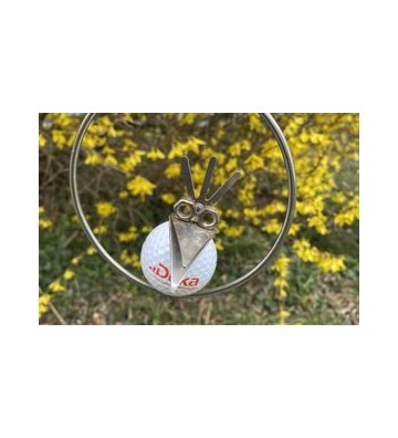 Golf Birdie im "Ring" ca. ⌀ 12cm zum Hängen, Original Gebrüder Lomprich