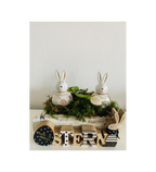 Osterhase aus Keramik SpringIvory, Dolomite, 7,6x7,6x13,2 cm
