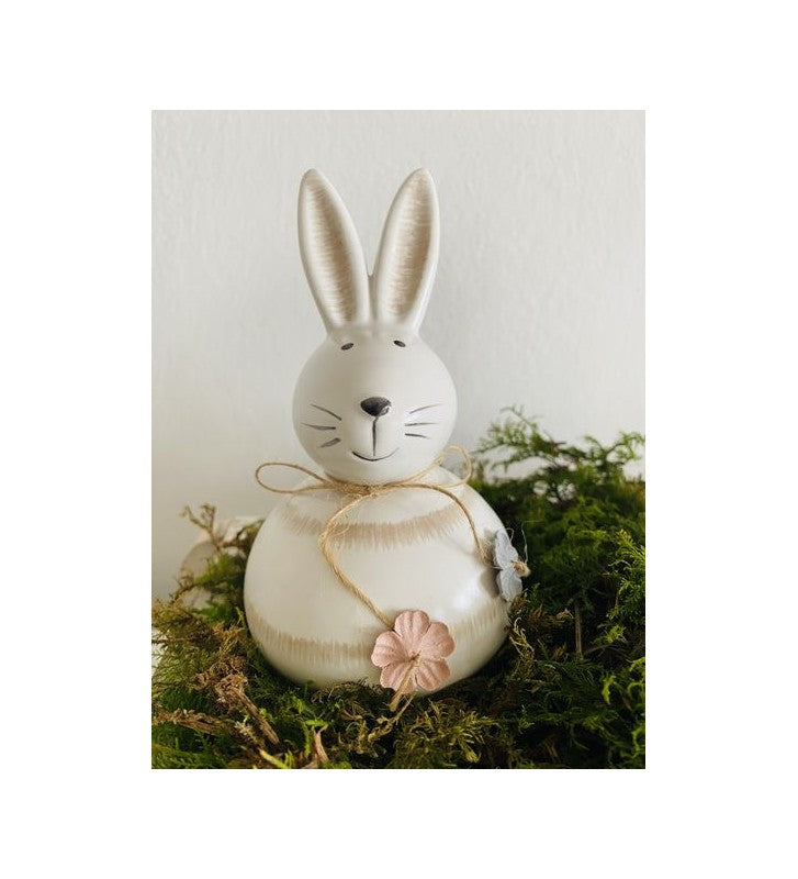 Osterhase aus Keramik SpringIvory, Dolomite, 7,6x7,6x13,2 cm