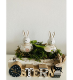 Osterhase aus Keramik SpringIvory, Dolomite, 7,6x7,6x13,2 cm